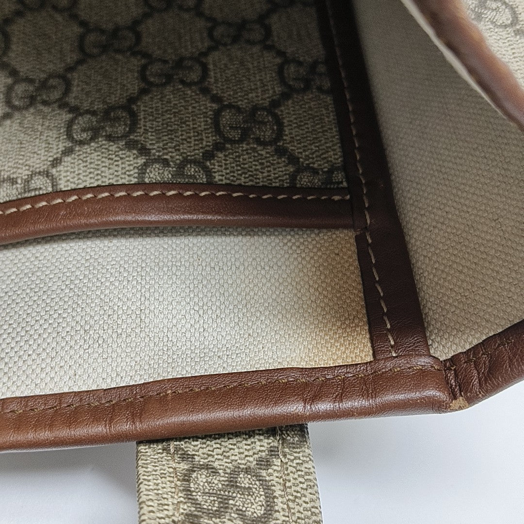 Monogram Coated Canvas Tote Bag Beige