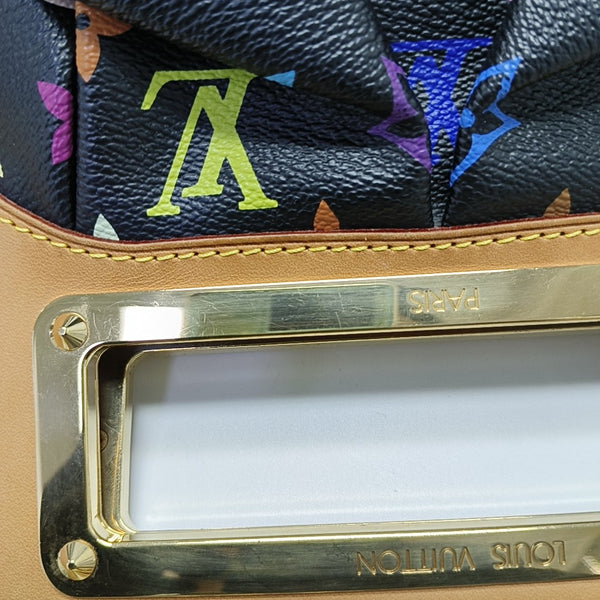 JUDY PM Monogram Coated Canvas Black