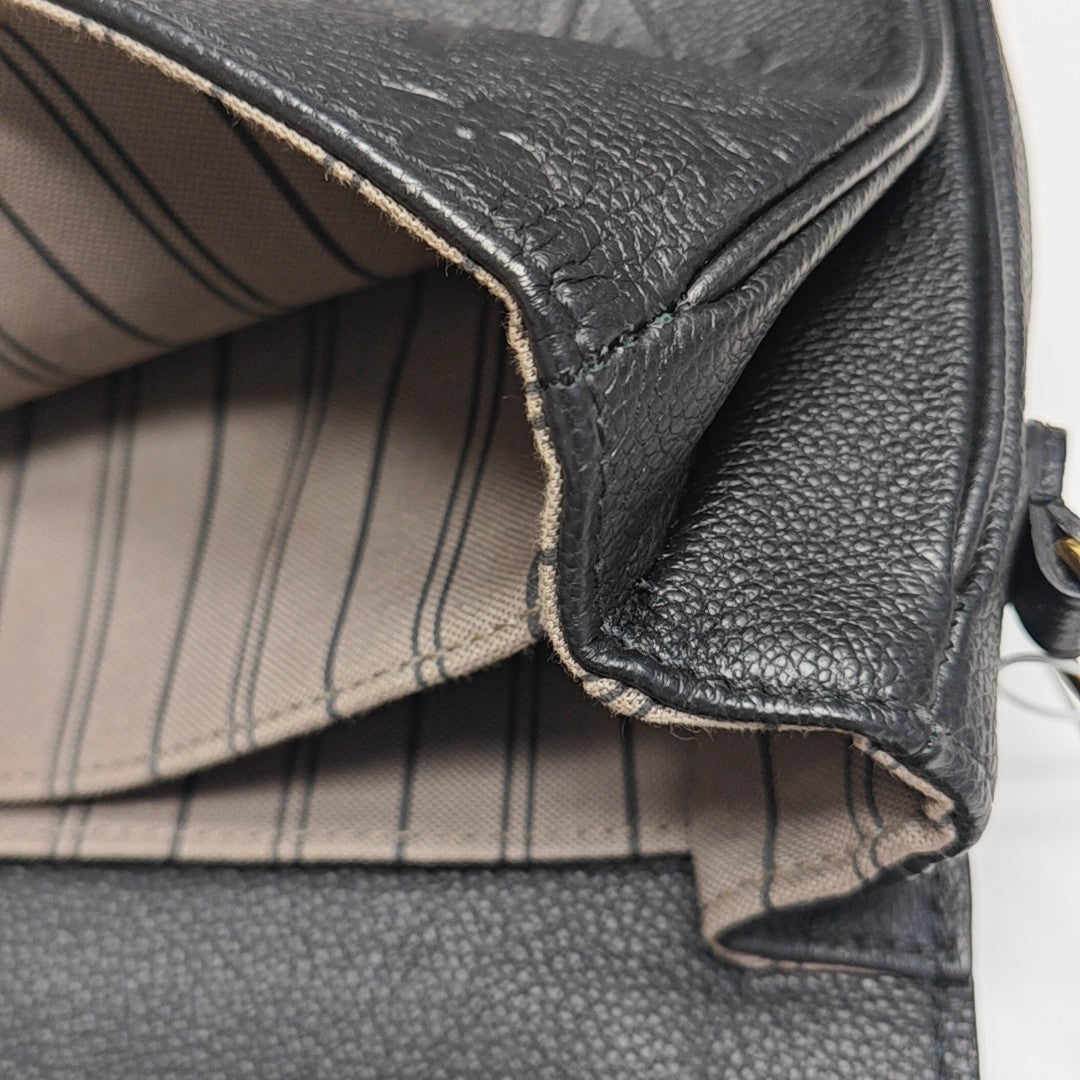 MÉTIS MM Monogram Calfskin Black