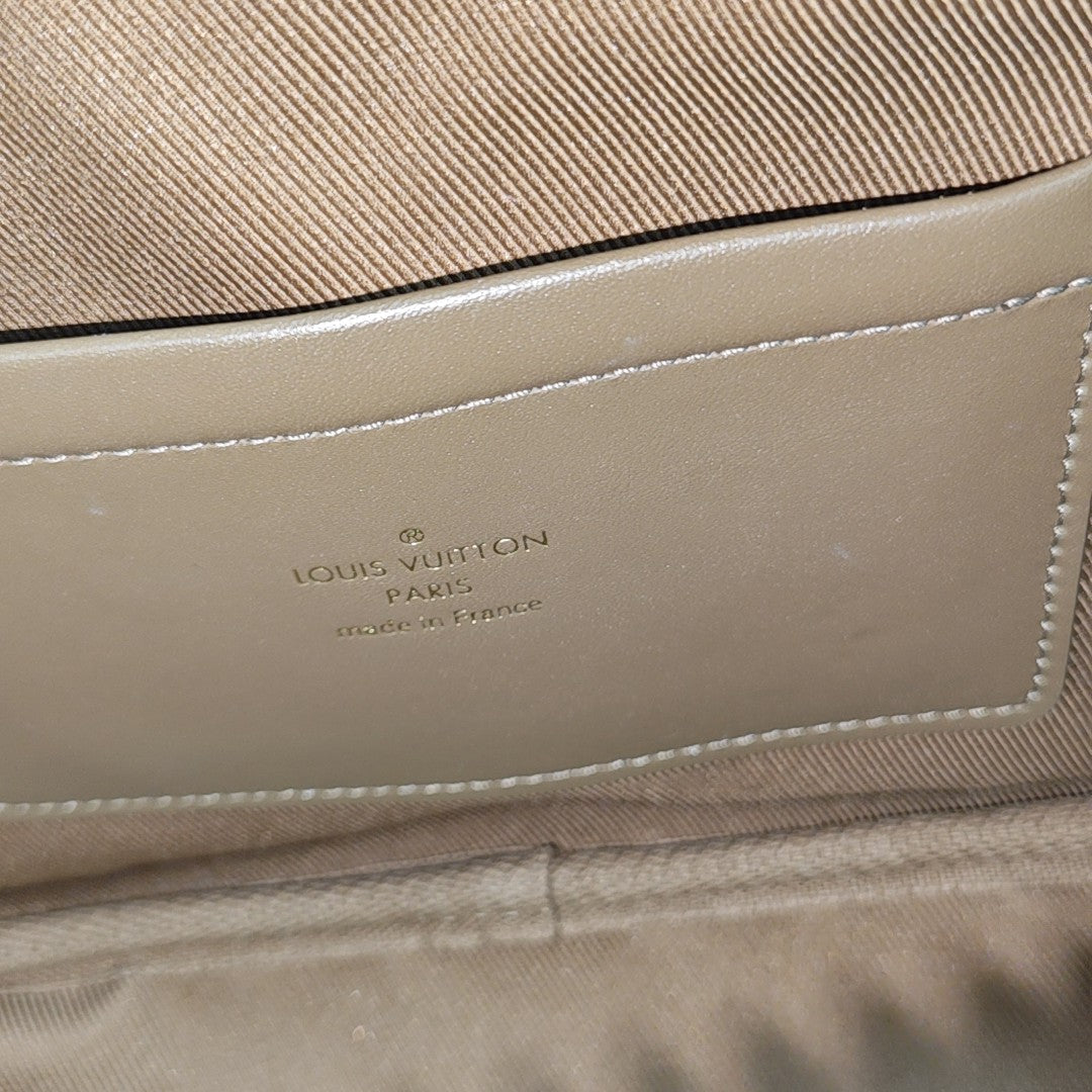 UTILITY Monogram Coated Canvas Brown