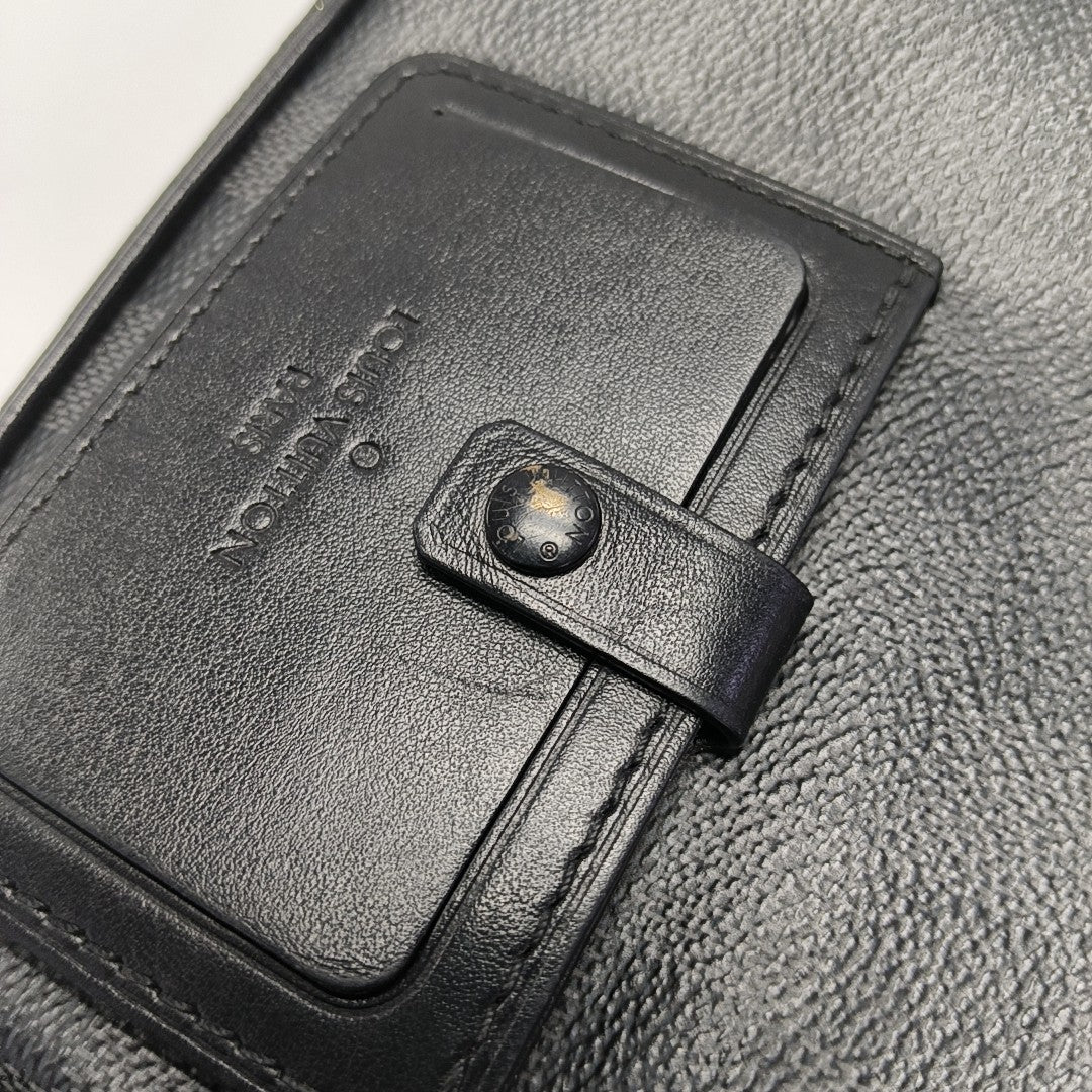 ALPHA Damier Graphite Coated Canvas Gray
