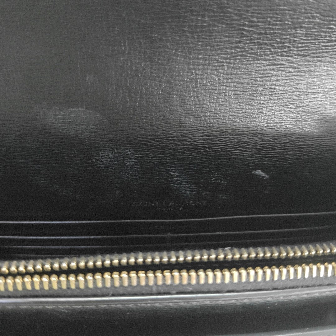 SUNSET Small Calfskin Black