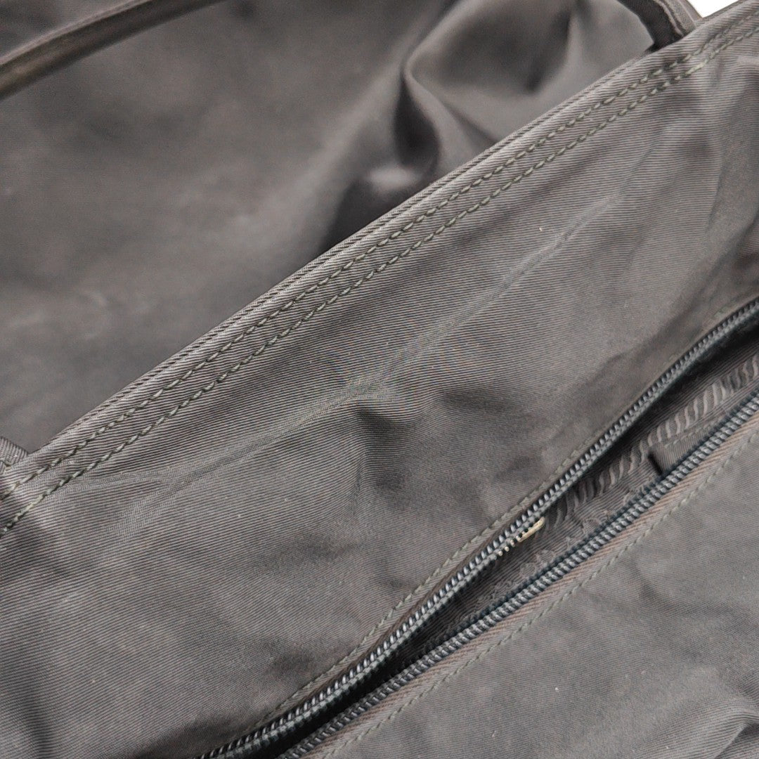 Nylon Top Handle Bag Black