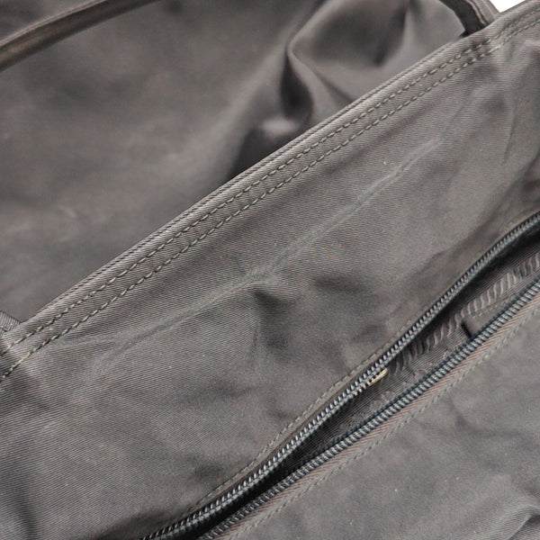 Nylon Top Handle Bag Black