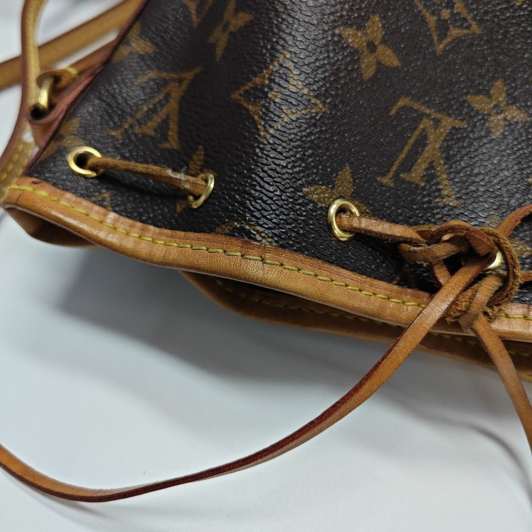 NÉONOÉ Nano Lona Revestida Monogram Marrón