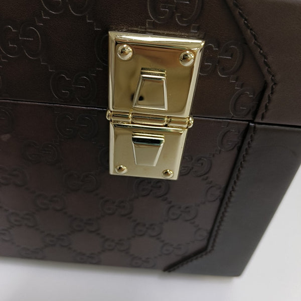Padlock Small Monogram Calfskin Brown