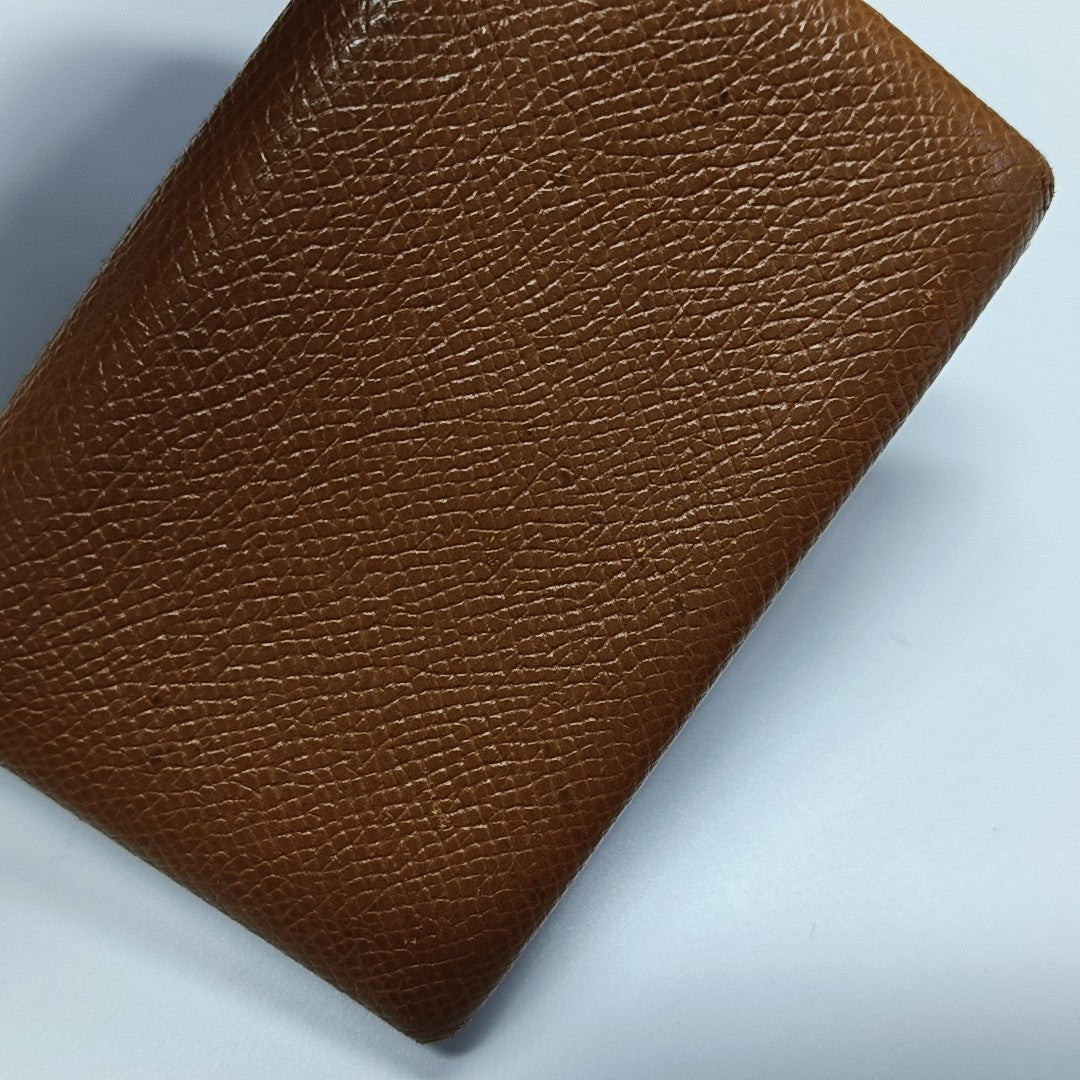 Calvi Epsom Brown Card Holder