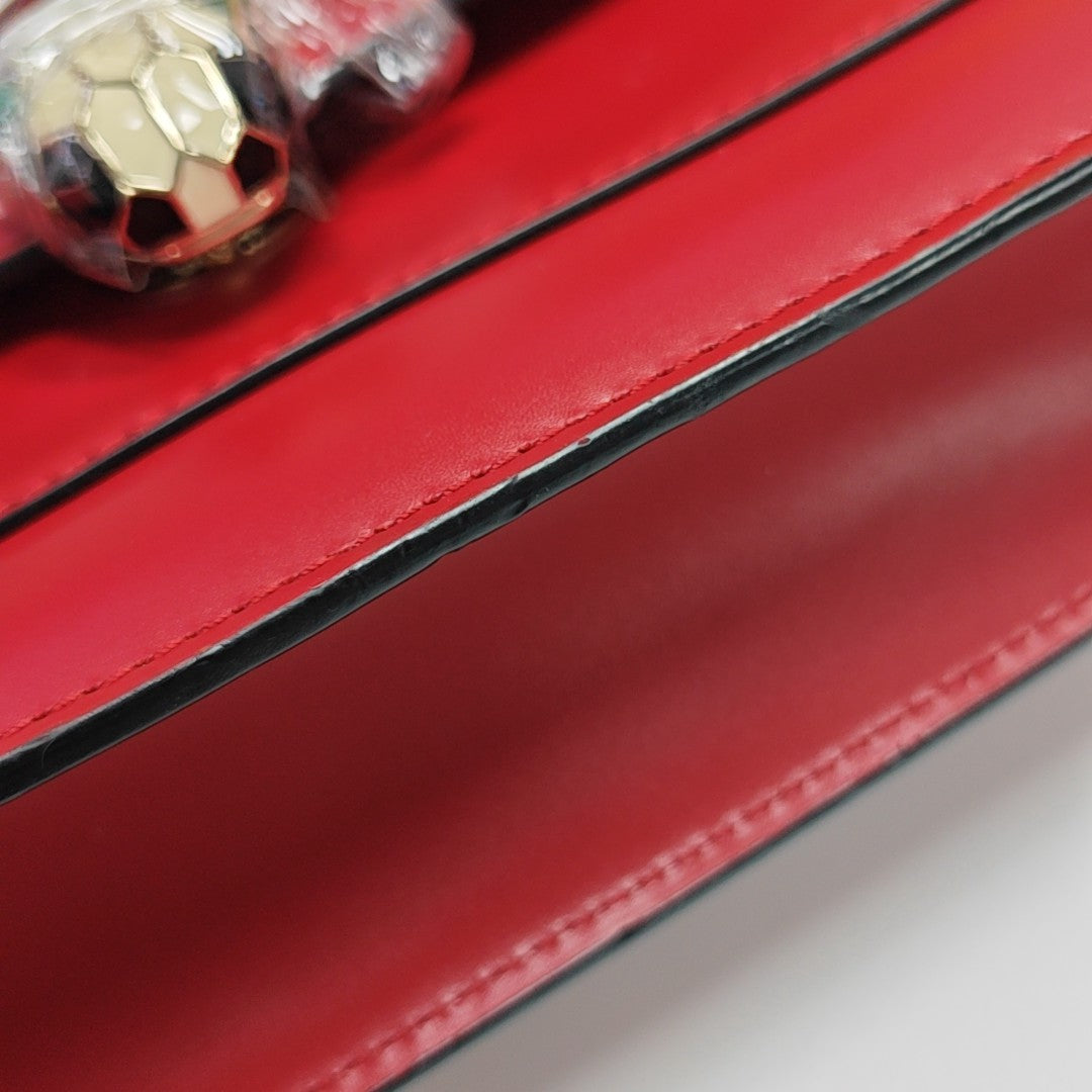 SERPENTI FOREVER Small Calfskin Red
