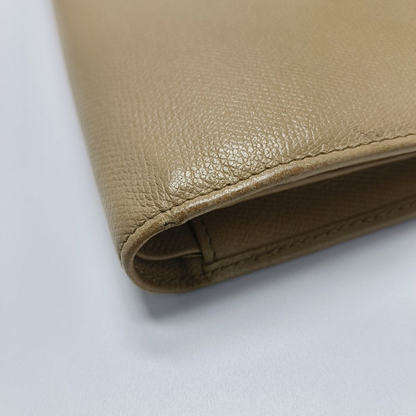 Grained Calfskin Wallet Yellow
