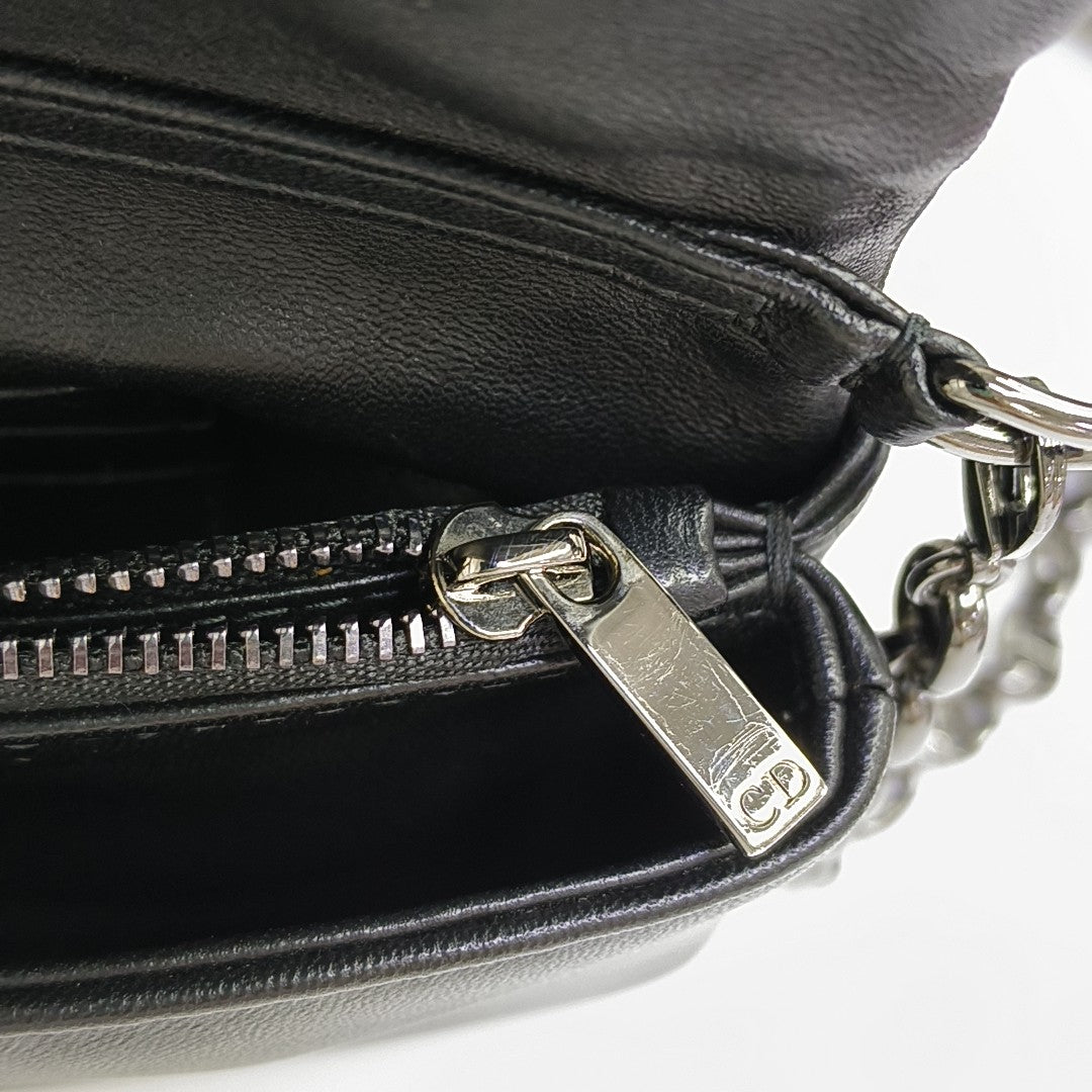 Dior Caro Small Cannage Calfskin Black