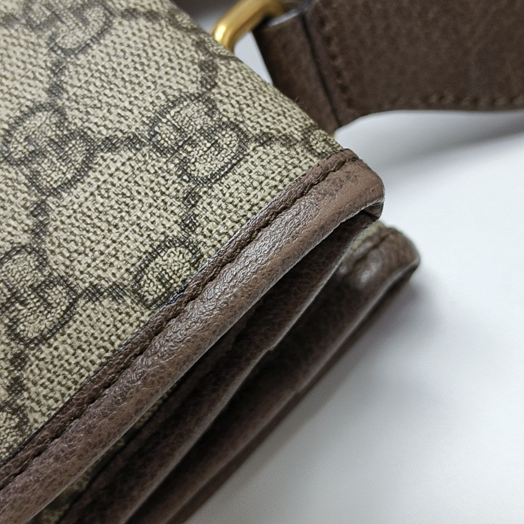 Neo Vintage Small Monogram Coated Canvas Beige