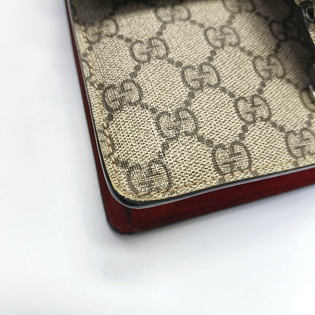 Dionysus Mini Monogram Lona Revestida Beige