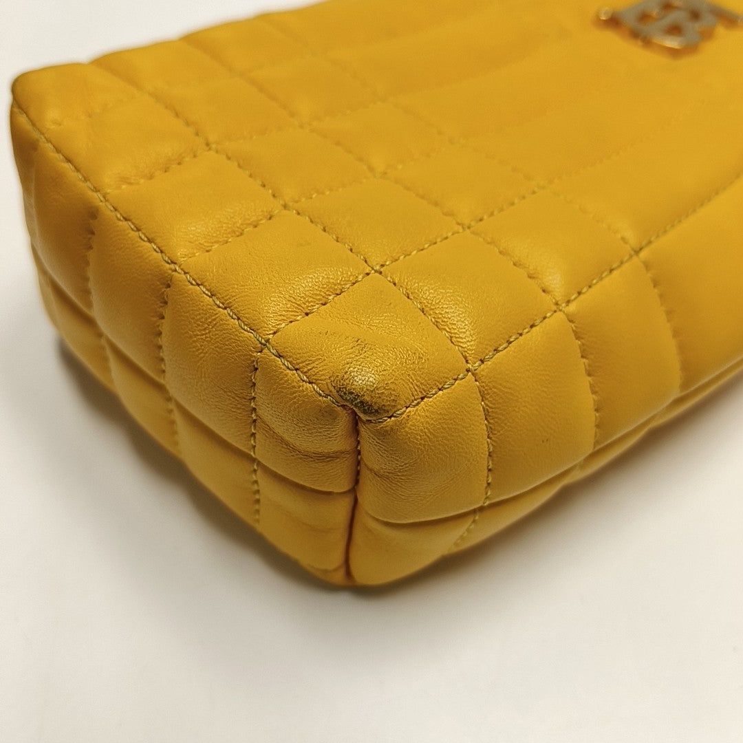 Lola Extra Small Quilted Lambskin Yellow