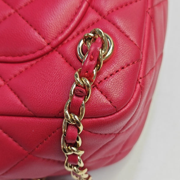 Quilted Lambskin Red