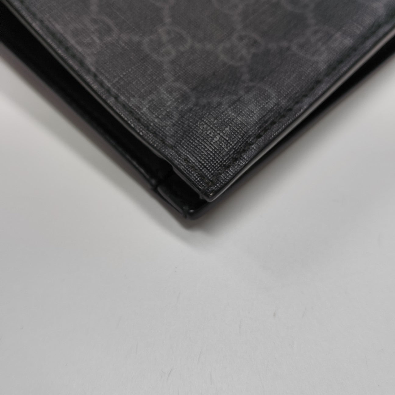 GG Supreme Monogram Coated Canvas Gray