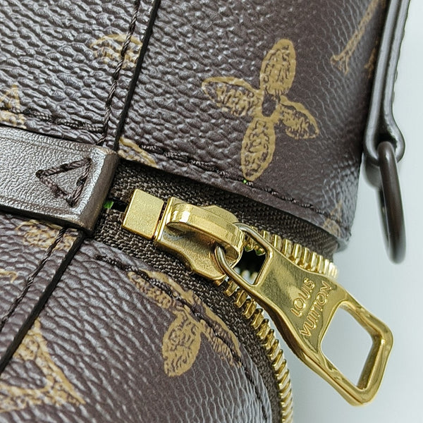 VERTICAL BOX TRUNK Monogram Coated Canvas Brown