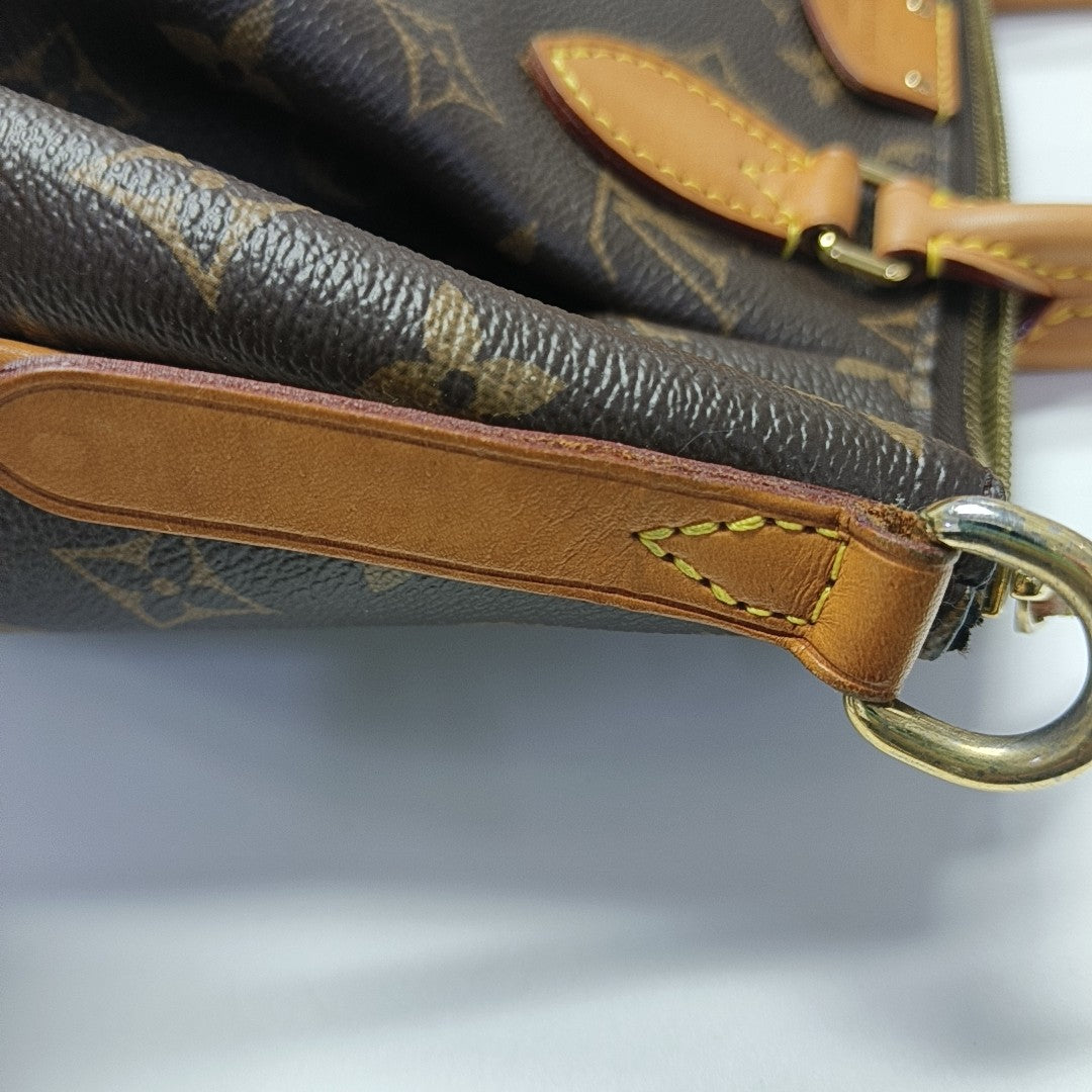 TURENNE Monogram Coated Canvas Brown