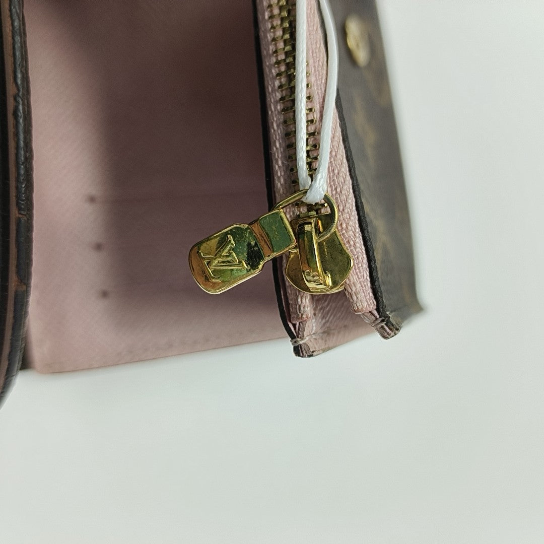 ARIANE Monogram Coated Canvas Brown Wallet
