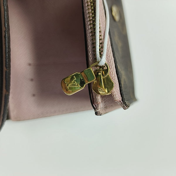 ARIANE Monogram Coated Canvas Brown Wallet
