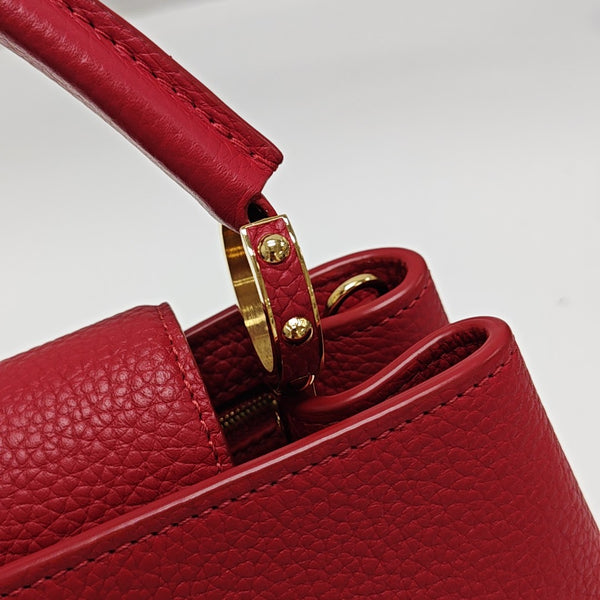 CAPUCINES MM Calfskin Red