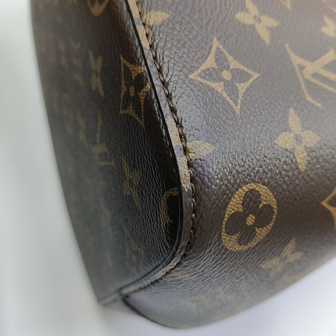 NÉONOÉ MM Monogram Coated Canvas Brown