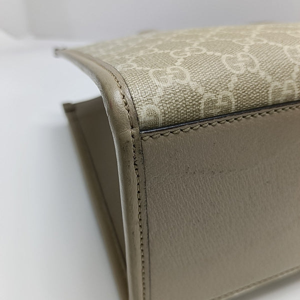 Retro Small Monogram Coated Canvas Beige