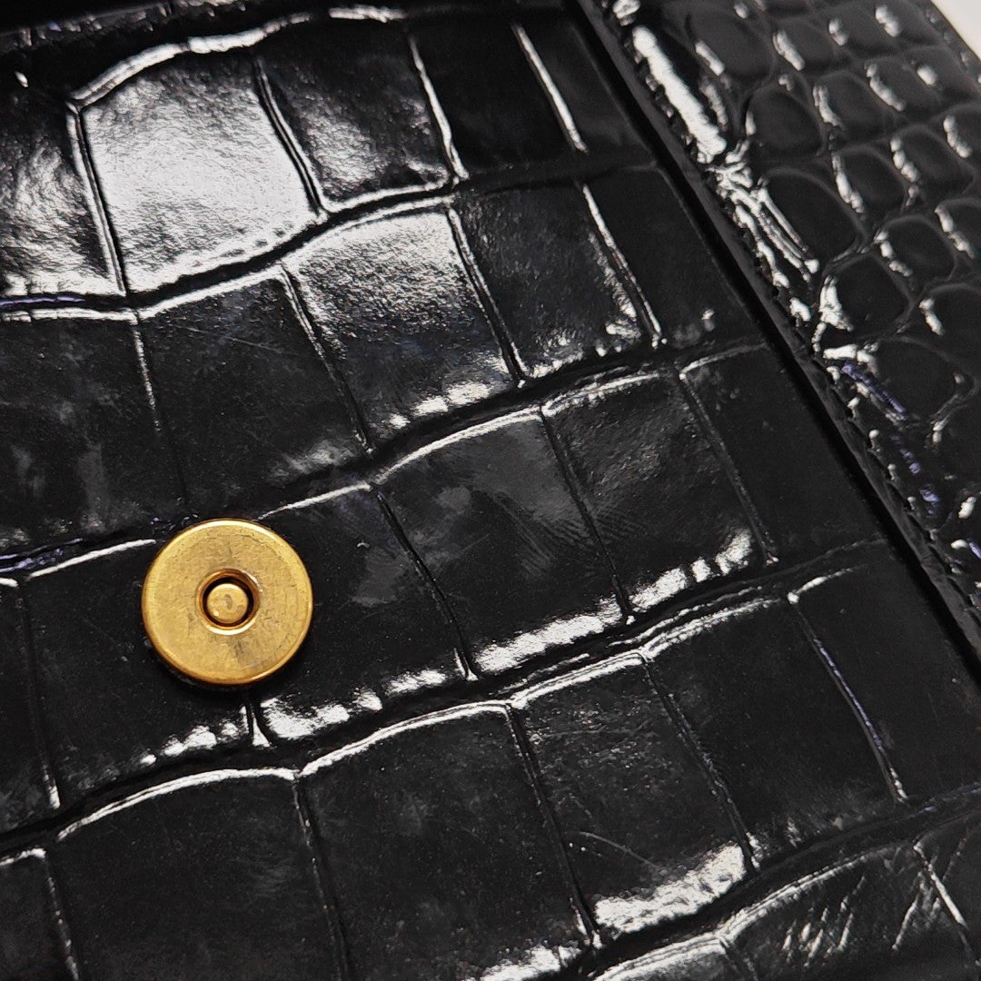 Hourglass Small Calfskin Black
