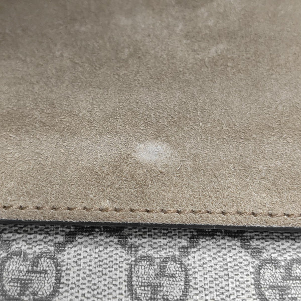 Dionysus Small Monogram Coated Canvas Beige