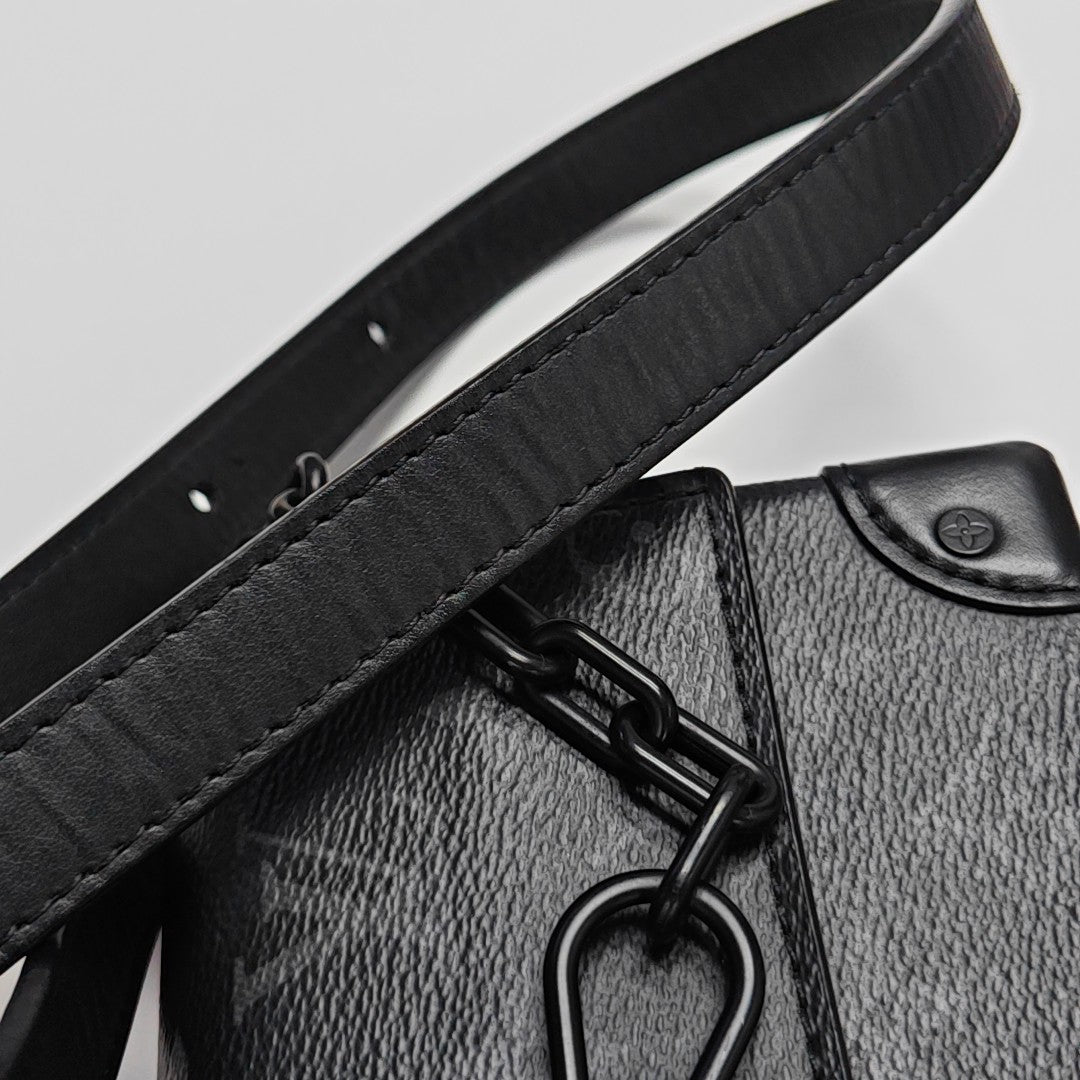 STEAMER Mini Monogram Coated Canvas Black