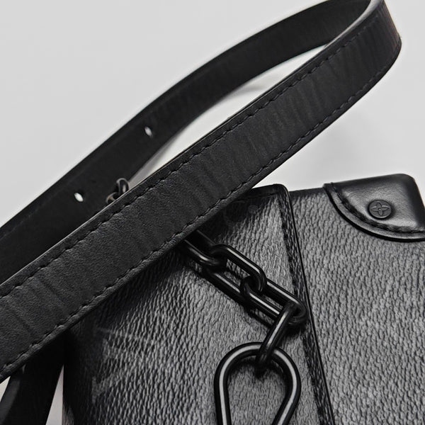 STEAMER Mini Monogram Coated Canvas Black