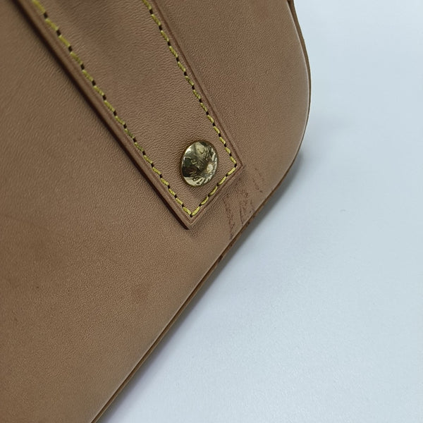 ALMA BB Monogram Coated Canvas Brown