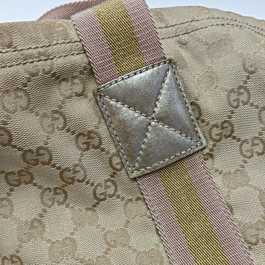 Monogram Canvas Tote Bag Beige