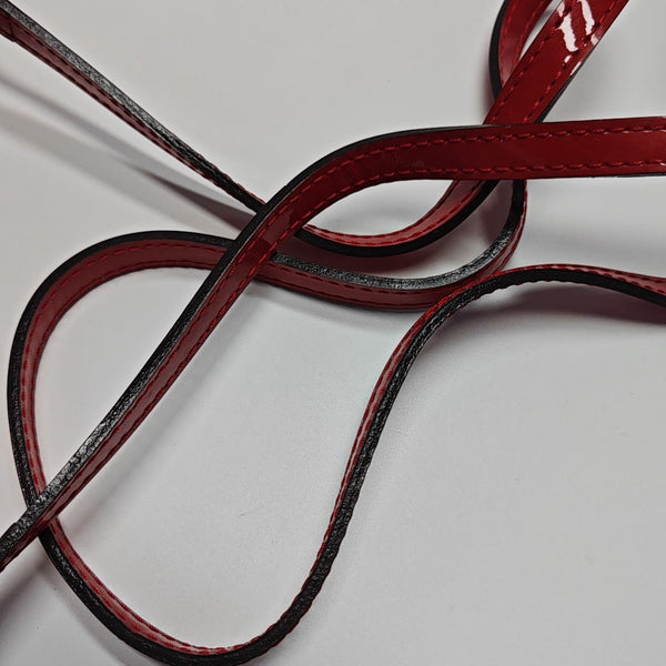 SAC LUCIE Mini Monogram Patent Leather Red