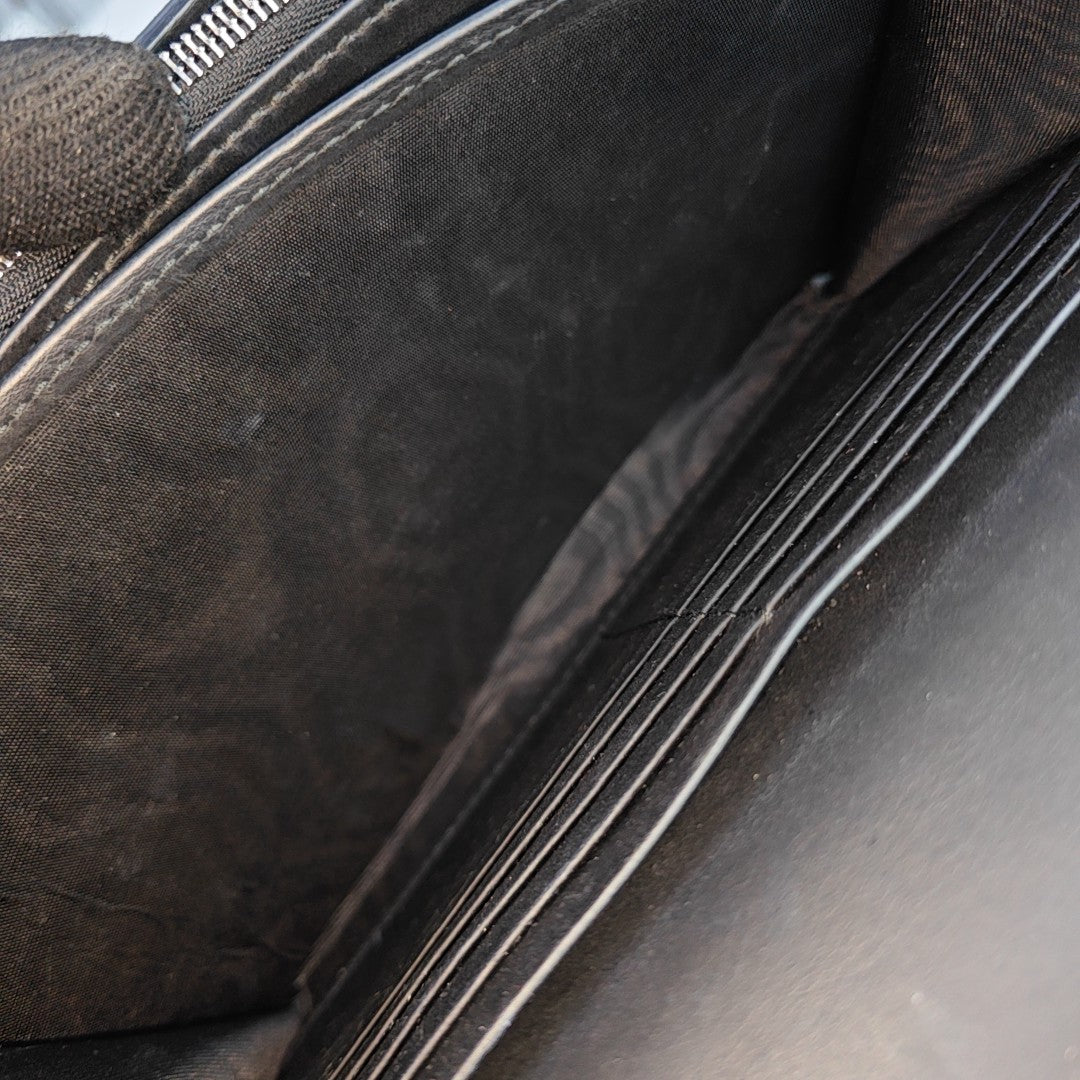 Dionysus Mini Monogram Coated Canvas Black