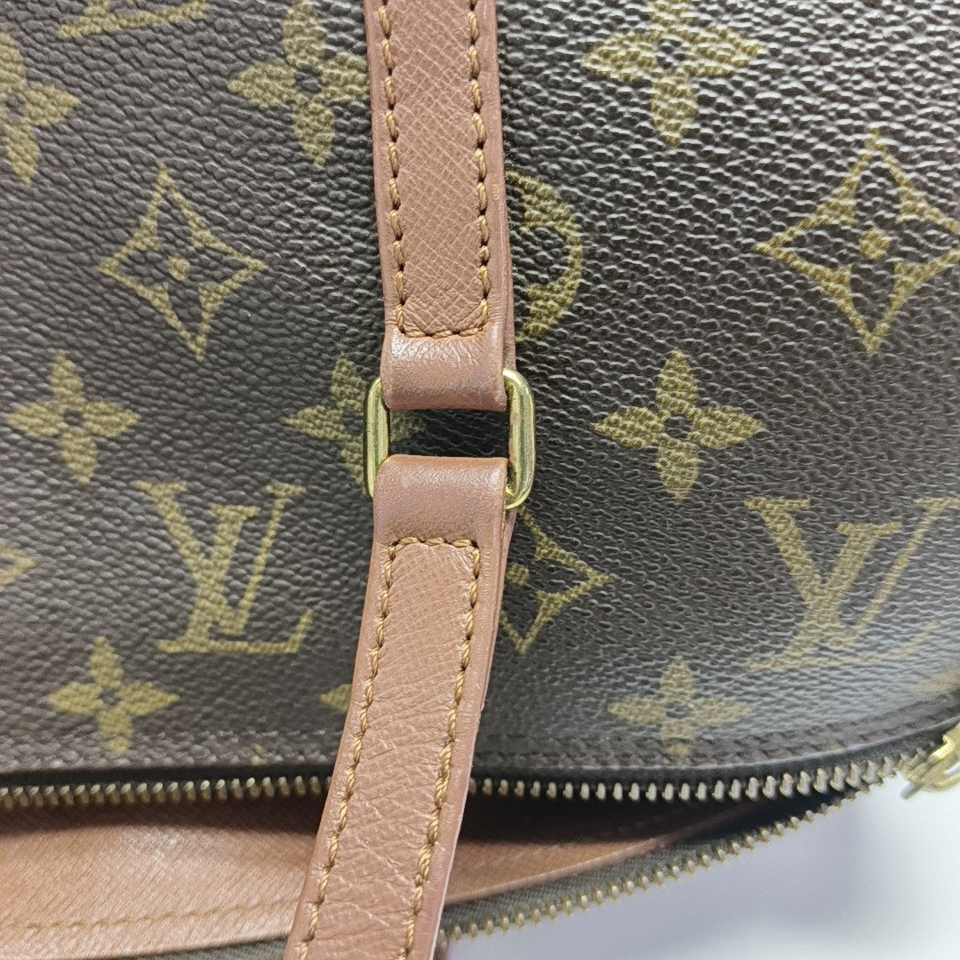 PAPILLON MM Monogram Coated Canvas Brown