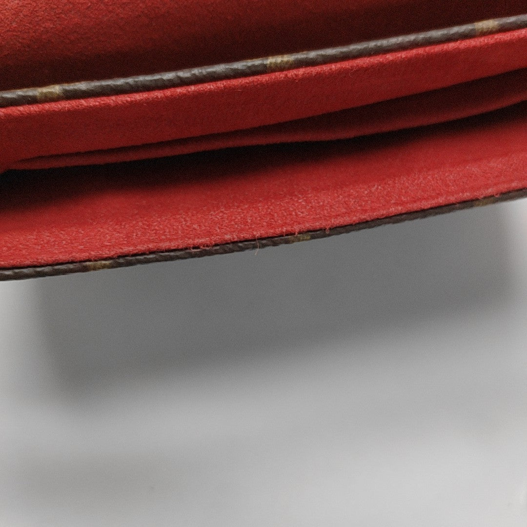 LOCKY BB Monogram Coated Canvas Red