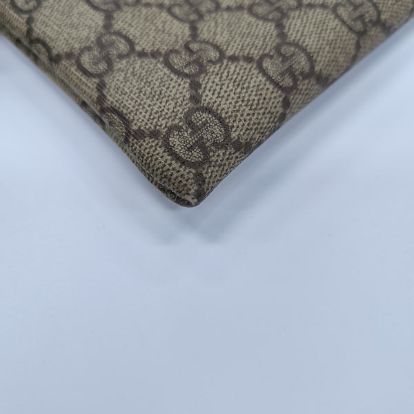 Monogram Coated Canvas Clutch Black