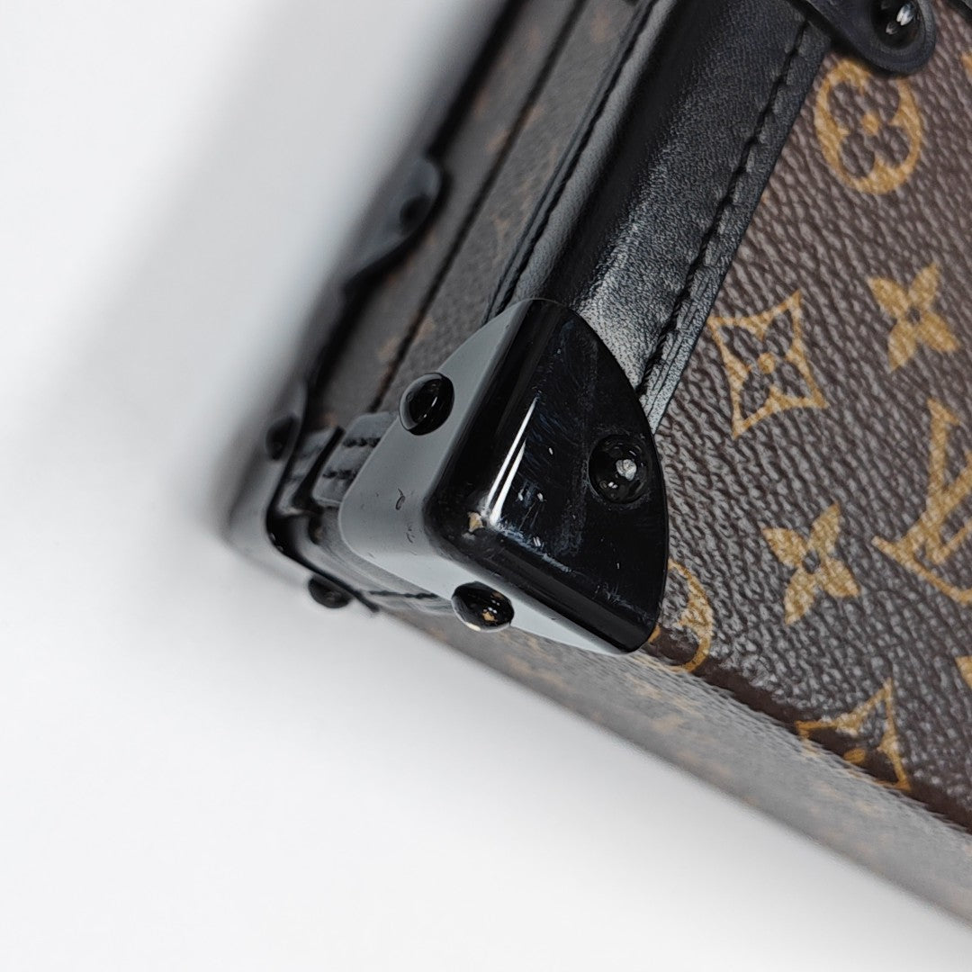 PETITE MALLE Monogram Coated Canvas Brown