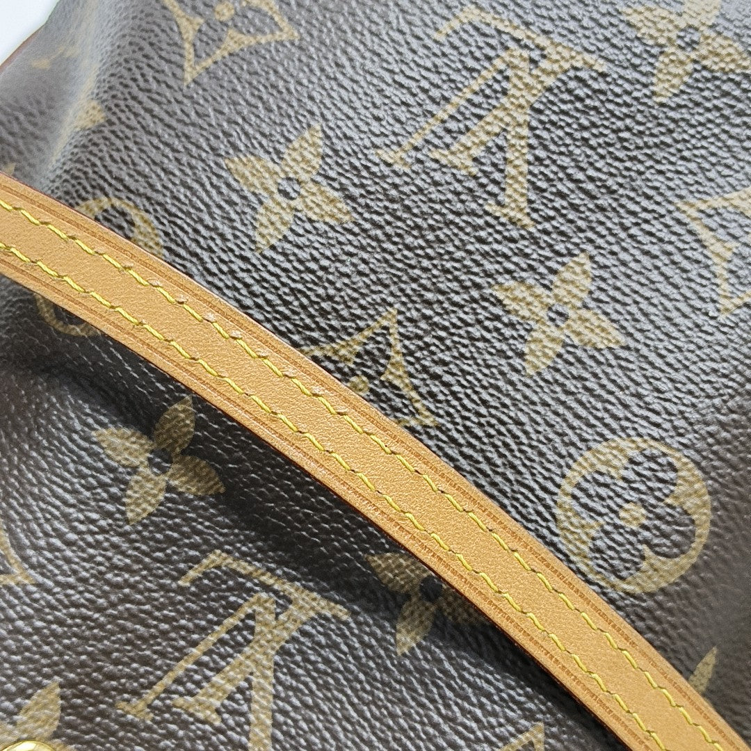 NÉONOÉ Nano Monogram Coated Canvas Brown