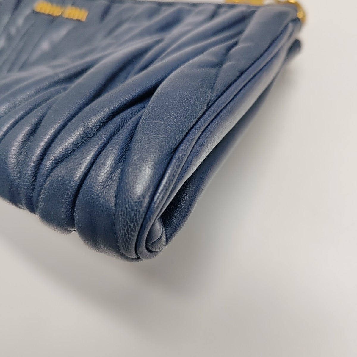Quilted Lambskin Clutch Blue