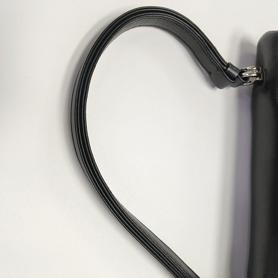 Lambskin Shoulder Bag Black
