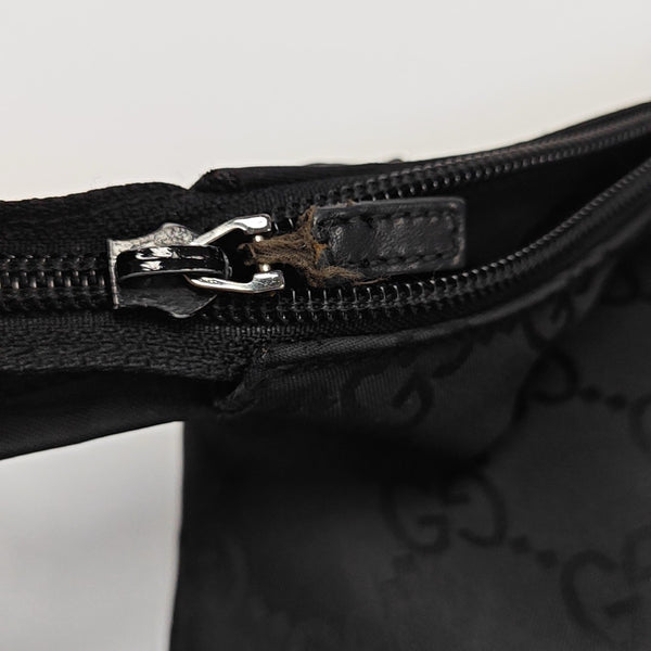 Monogram Canvas Shoulder Bag Black