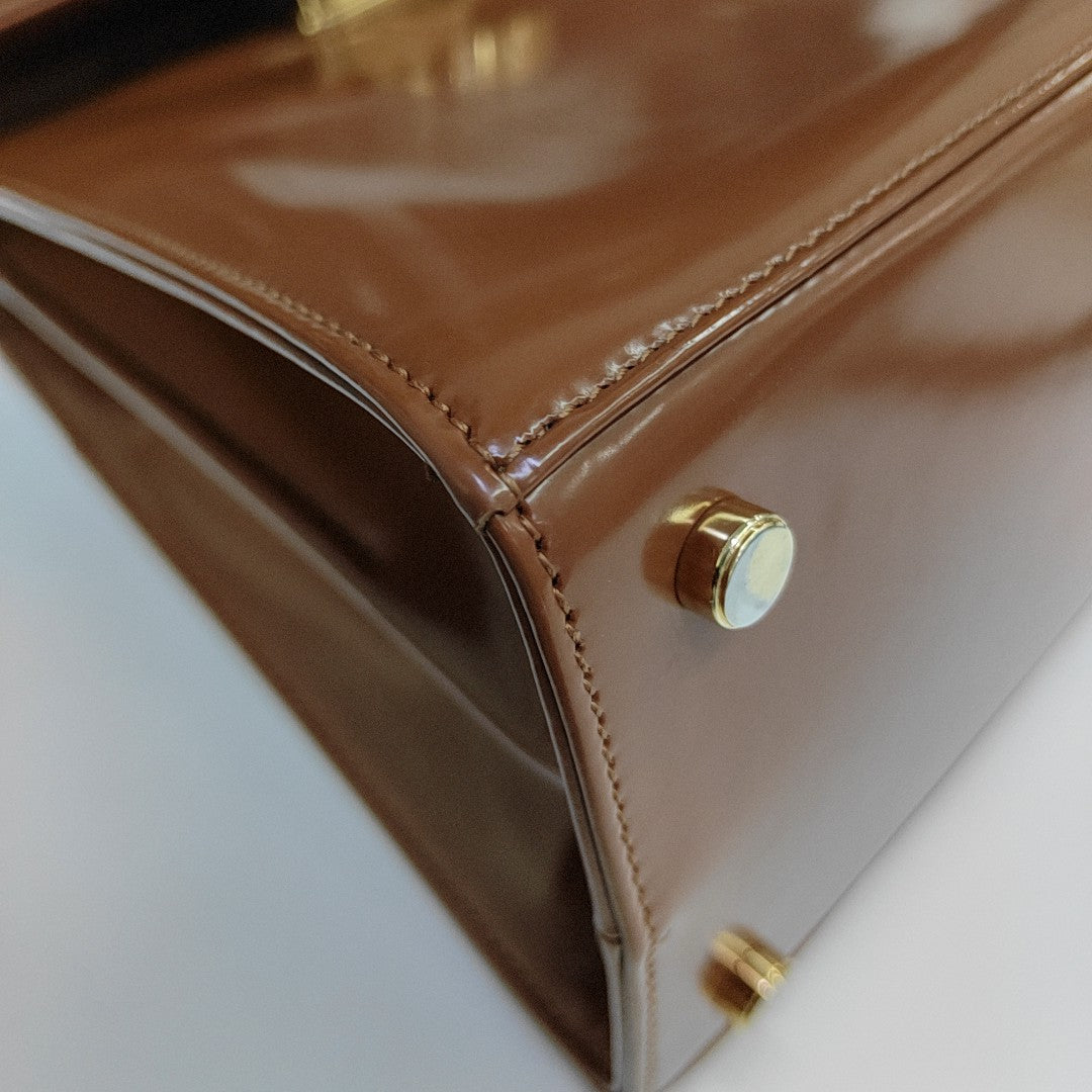 Kelly Calfskin Brown