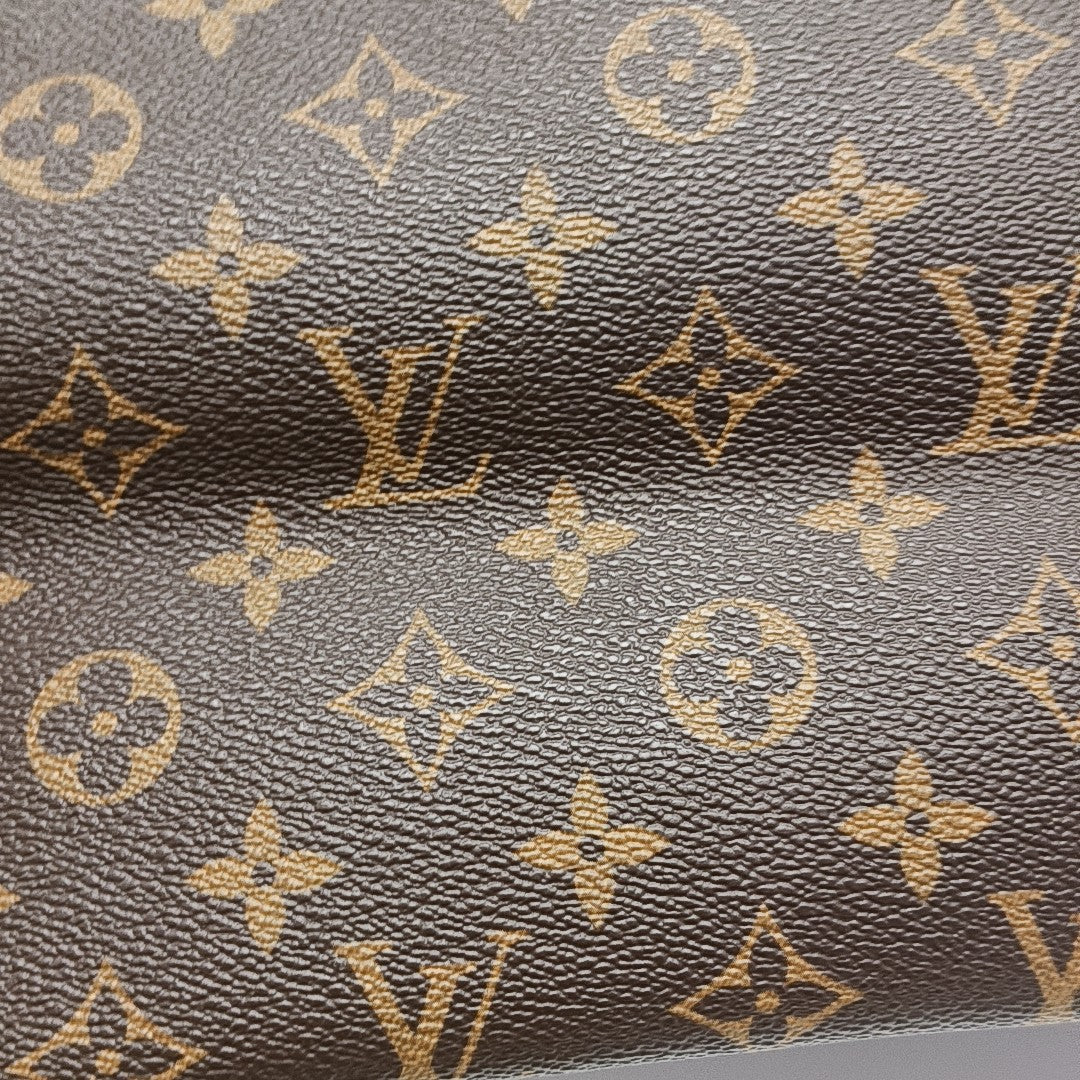 NEVERFULL MM Monogram Coated Canvas Brown