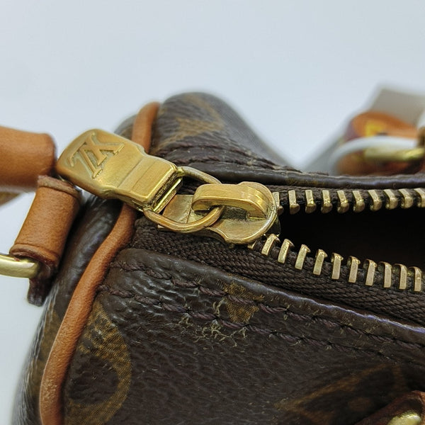 SPEEDY Nano Monogram Coated Canvas Brown