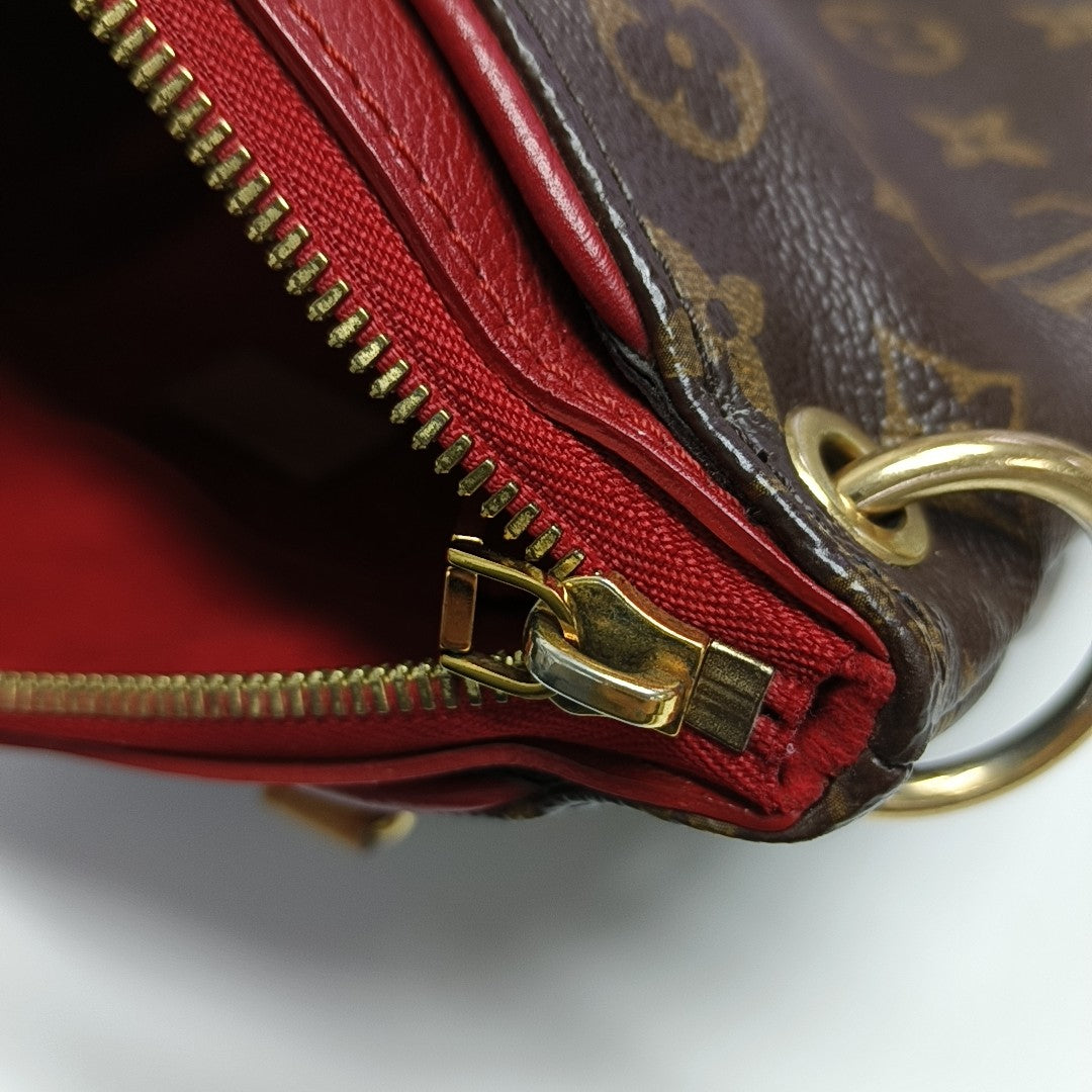 PALLAS BB Monogram Coated Canvas Brown