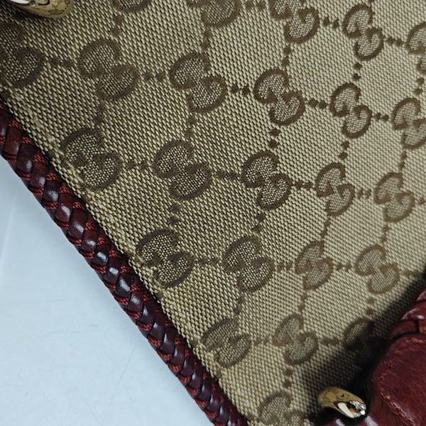 Monogram Canvas Tote Bag Beige