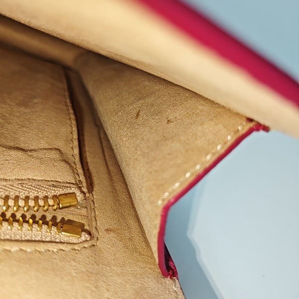 Calfskin Clutch Red