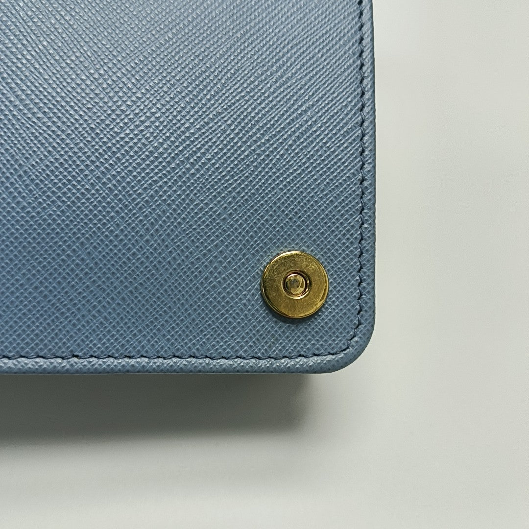 Calfskin Shoulder Bag Blue
