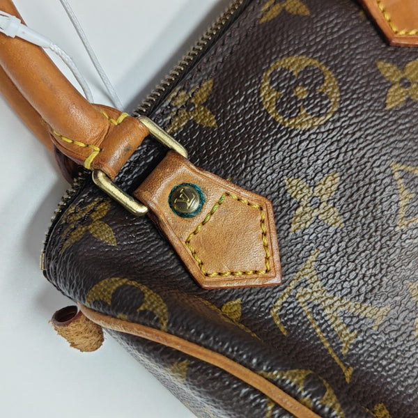 SPEEDY Monogram Coated Canvas Brown